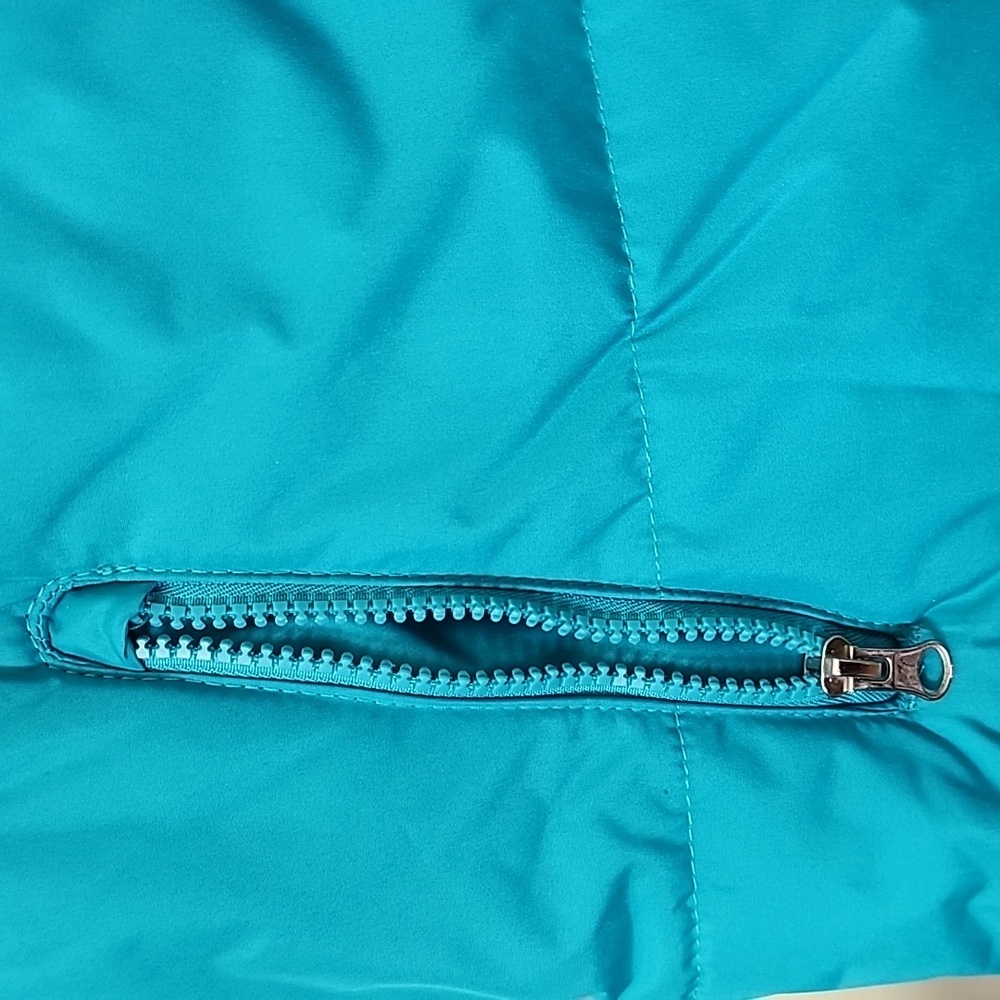 Vibrant Blue Insulated Puffer Jacket with Hood - Picture 6 of 10